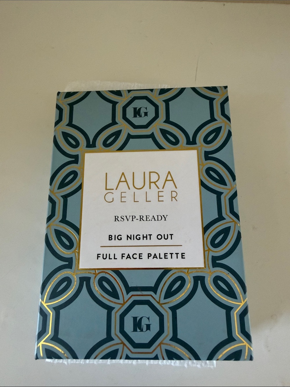 Laura Geller Full Face Palette in Light Blue with Gold Accents